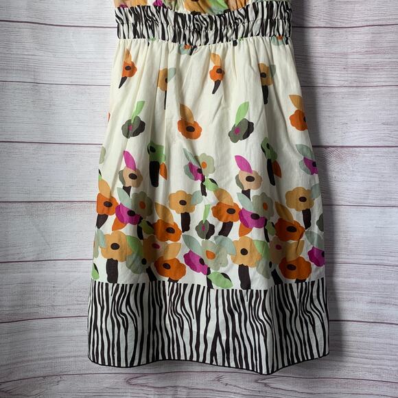 Y Apparel U.S.A. Sleeveless Sundress with Floral and Zebra Pattern Size Small - Picture 3 of 16